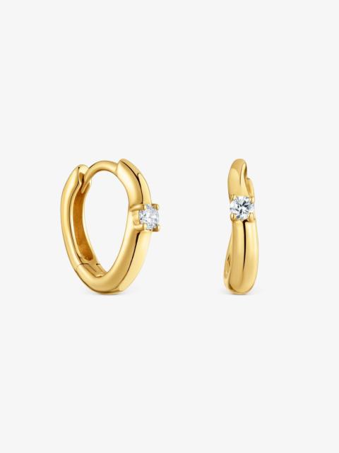 TOUS 9kt gold and lab-grown diamond Hoop earring TOUS Irisé LGD