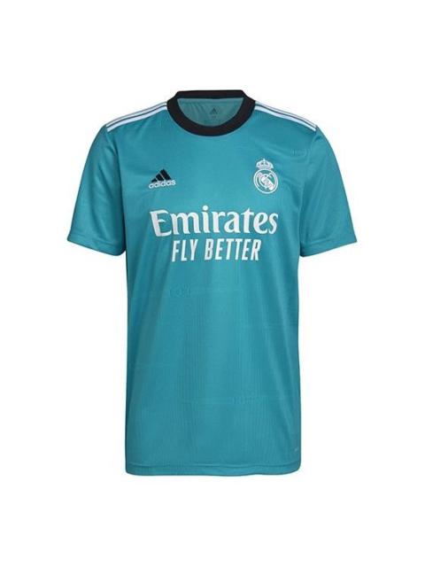 adidas Men's adidas Real Madrid 2nd Away Fan Edition Short Sleeve Soccer/Football Malachite Green Jersey H4