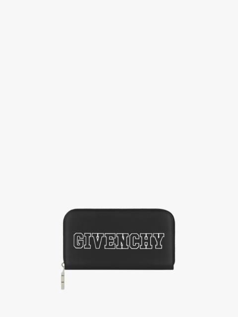 Givenchy GIVENCHY LONG ZIPPED WALLET IN LEATHER
