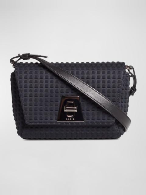 AKRIS Anouk Little Day Techno Fabric Crossbody Bag
