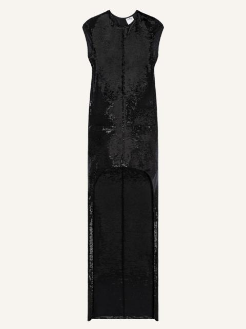 courrèges CIRCLE EDGED SEQUINS LONG DRESS