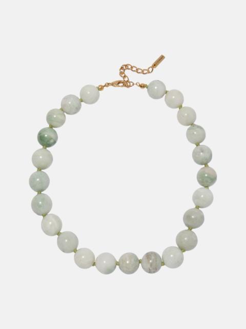 Jennifer Behr Louisa 18kt gold-plated embellished necklace