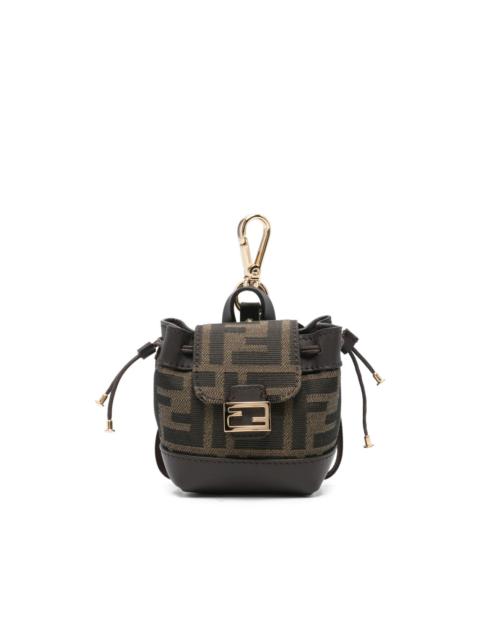 FENDI nano backpack patterned charm