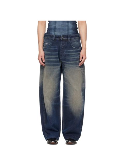 Diesel Navy Regular Waist 1997 D-Enim-M Relaxed Jeans