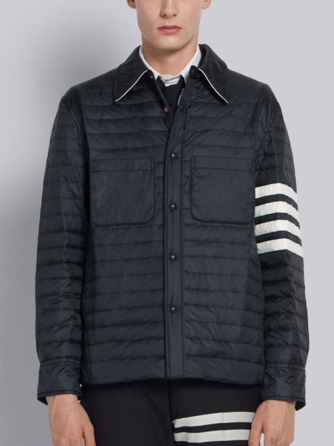 Navy Down Fill 4-Bar Shirt Jacket