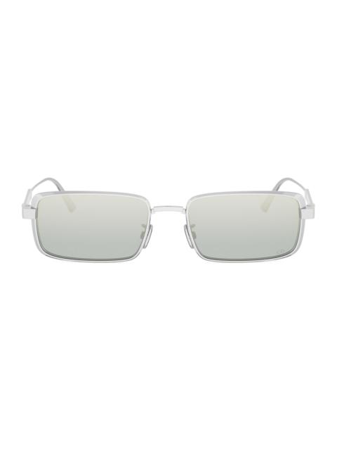Dior Women's DiorCannage S2U 55MM Rectangular Sunglasses - Silver Grey