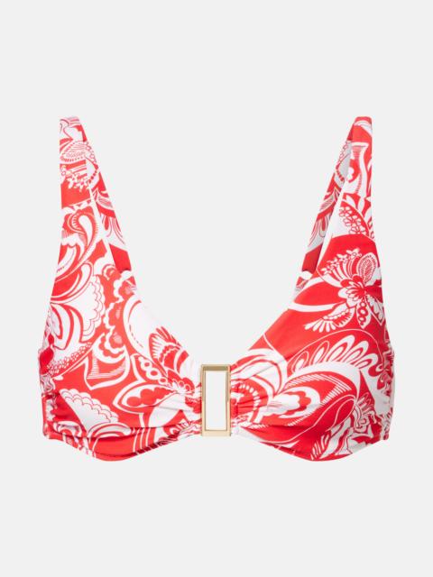 MELISSA ODABASH Bel Air floral bikini top
