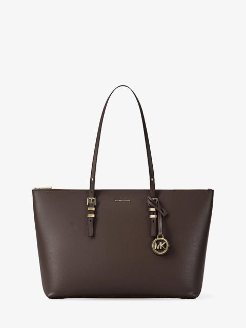 MICHAEL KORS Quinn Large Pebbled Leather Tote Bag