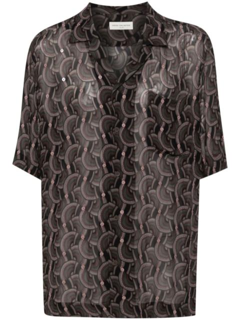 Dries Van Noten sequins and bead embellished shirt