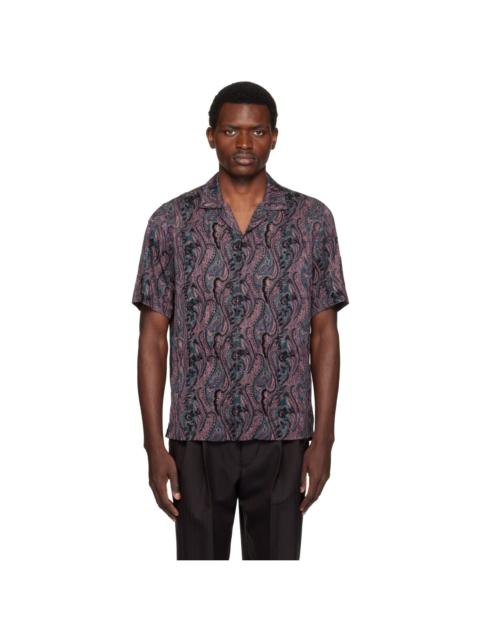 Dries Van Noten Purple Embroidered Shirt