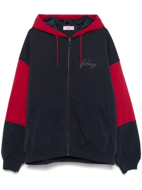 Martine Rose quilted zip-up hoodie