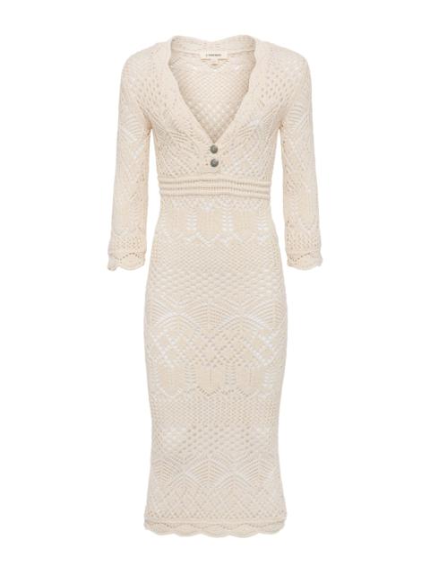 L'AGENCE Dovie Pointelle Knit Dress