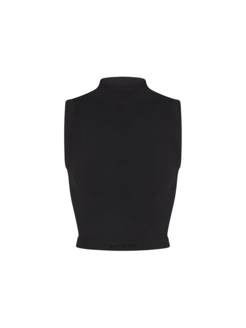 Nike Nike x SKIMS Women's Vintage Seamless Mock Neck Bra Top Obsidian
