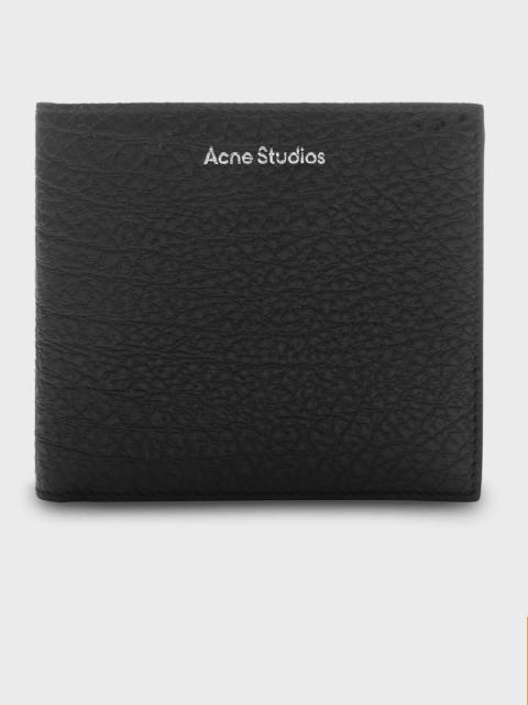 Acne Studios FOLDED LEATHER WALLET FN-UX-SLGS000286 - BLACK