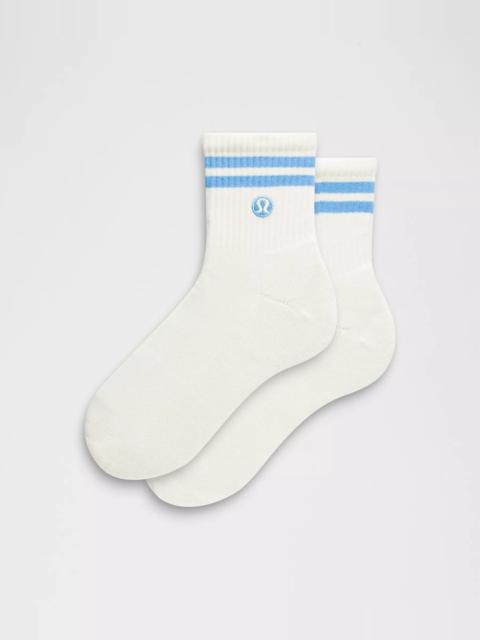 lululemon Unisex Daily Essential Quarter Socks *Stripe