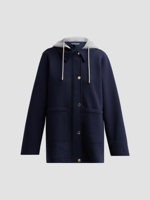 VERONICA BEARD Women's Finn Hooded Jacket - Navy
