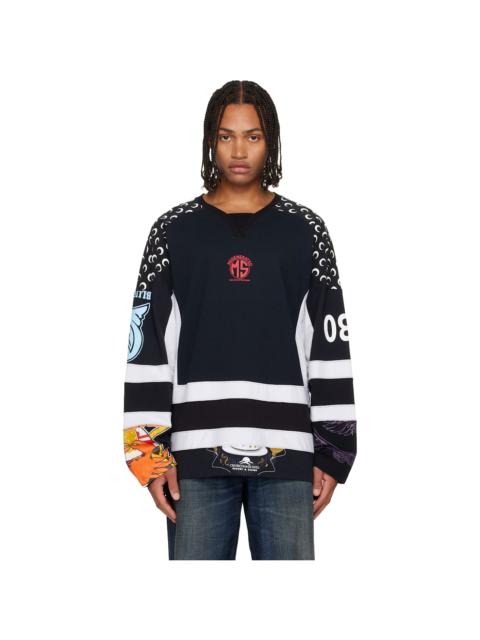Marine Serre Regenerated Graphic Jersey LS Hockey T-shirt