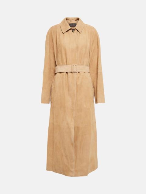 Loro Piana Brunner suede coat