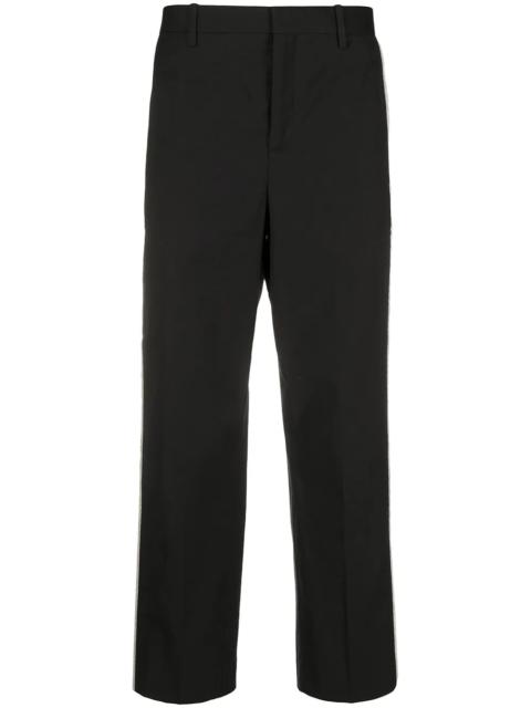 Neil Barrett contrasting side panel cropped trousers