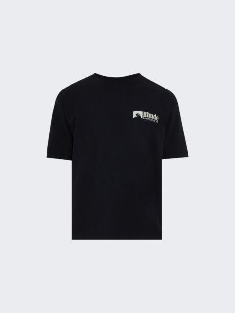 Rhude Ramatuelle Intl Racing Tee Vintage Black And White