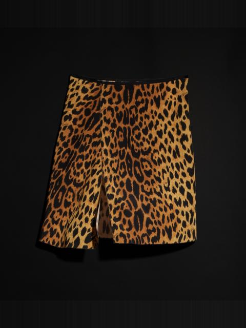 GUCCI Printed silk crêpe de chine skirt