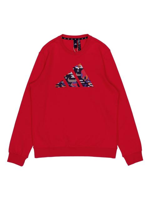 adidas adidas CNY Graphic Logo Prints Sweatshirt Red GP1838