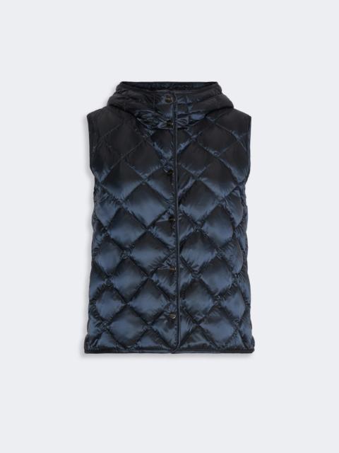 Max Mara TREFA Water-repellent iridescent canvas padded gilet - MIDNIGHTBLUE