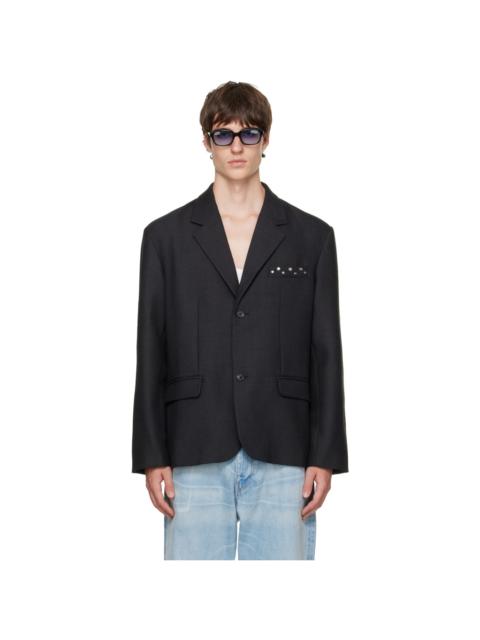 BLUEMARBLE Black Two-Button Tailored Blazer