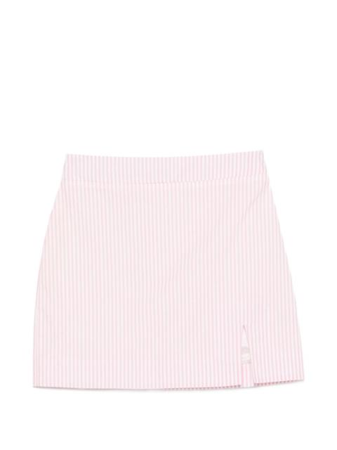 ROWEN ROSE striped mini skirt