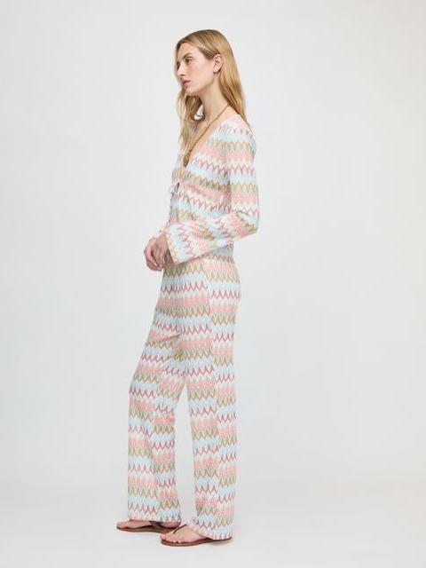 Hill House Home The Alden Pant - White Multi Smooth Shimmer Knit