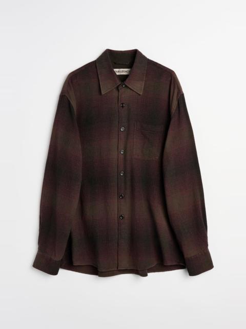 Our Legacy Above Shirt Cordial Dusk Check Grain Weave