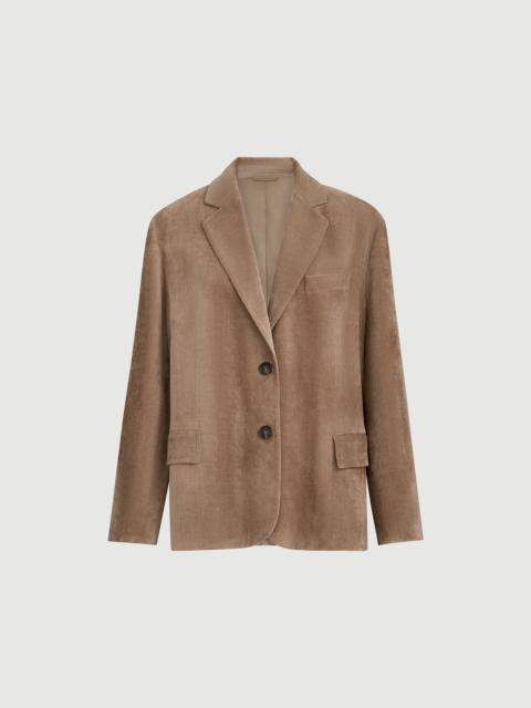 Brunello Cucinelli Fluid corduroy blazer with monili
