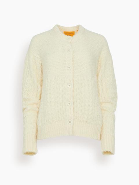 GUEST IN RESIDENCE Cloud Cardigan in Cream