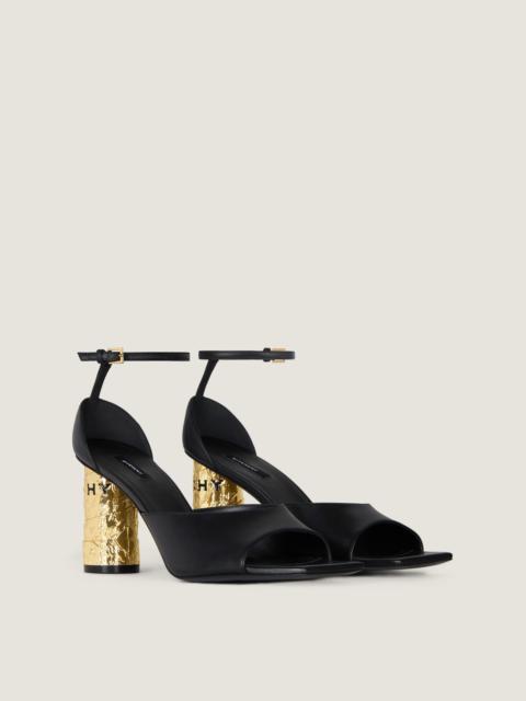 Givenchy TAPE HEEL SANDALS IN LEATHER