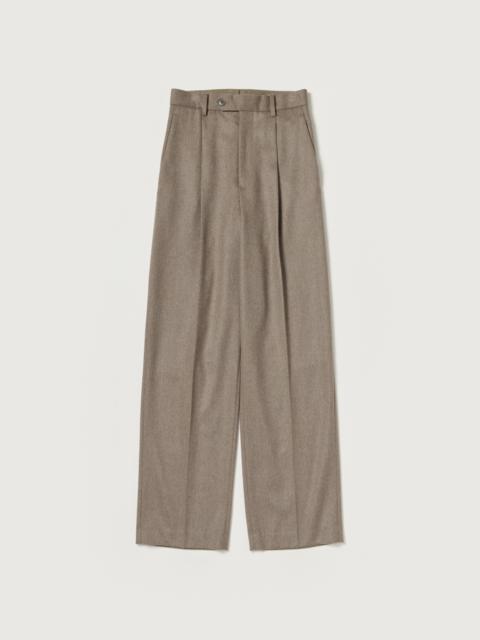 AURALEE CASHMERE MOLESKIN TWO-TUCK SLACKS