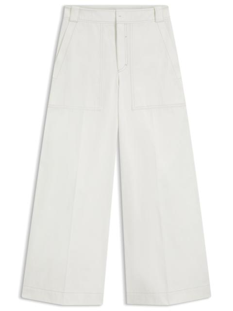 BOSS RELAXED-FIT TROUSERS IN COTTON CANVAS