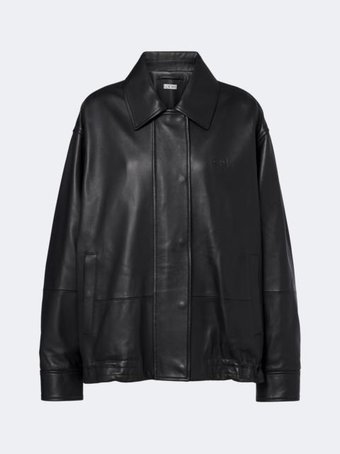 Loewe Oversized leather jacket