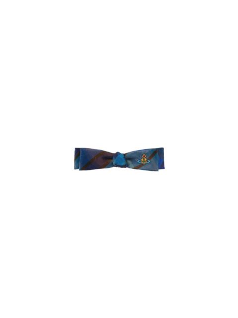 Vivienne Westwood SMALL HAIR CLIPS - SHINY BLUE/BROWN