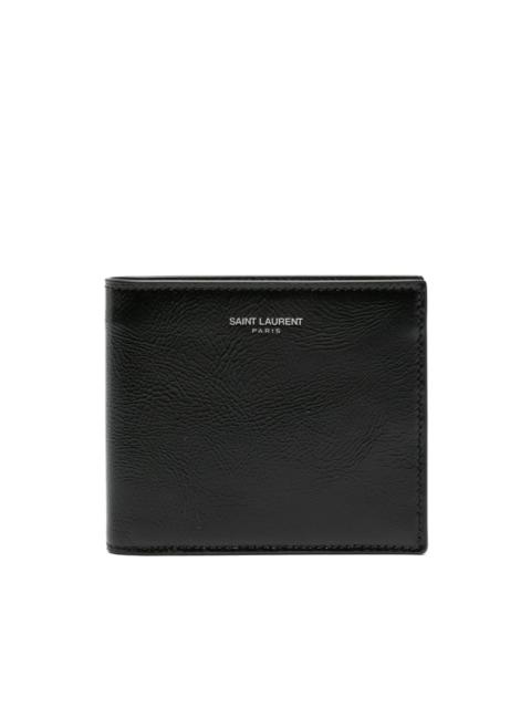 SAINT LAURENT bi-fold leather wallet