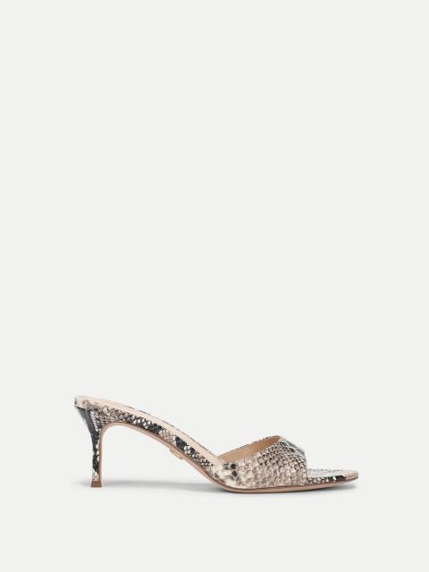 VERONICA BEARD TIA LEATHER KITTEN-HEEL SANDAL