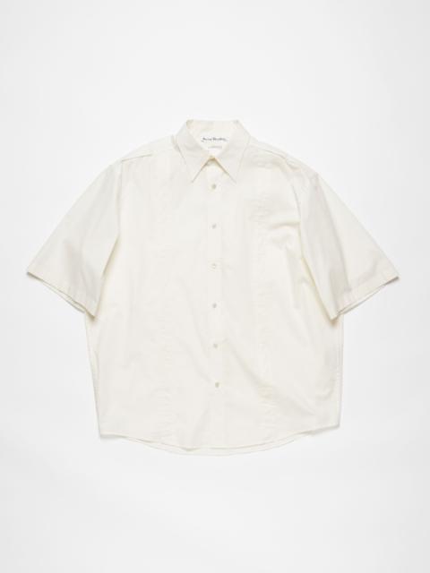 Short sleeve button-up shirt - White