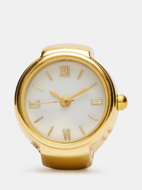 STEVE MADDEN WATCH RING WHITE