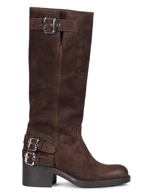 Chloé Women's Dakota Buckle-Detail Leather Boots - Burnt Wood