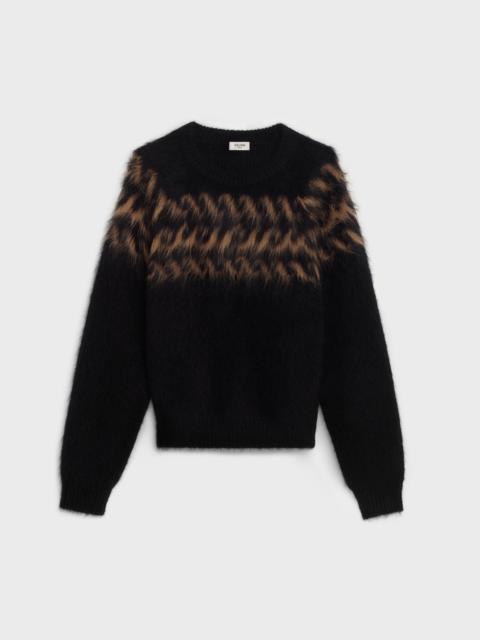 CELINE CREW NECK SWEATER IN BRUSHED WOOL