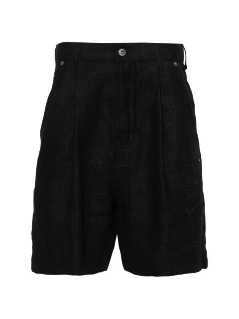 90s Logo linen shorts