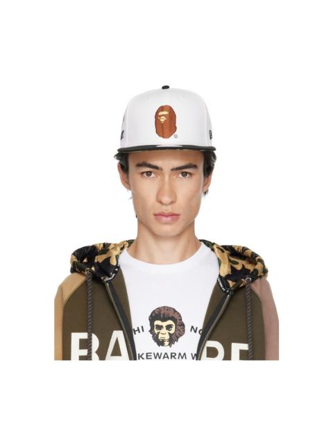 A BATHING APE® White & Black New Era Edition 9Fifty Ape Cap