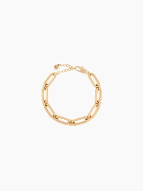 EMPORIO ARMANI EMPORIO ARMANI GOLD-TONE BRASS CHAIN BRACELET