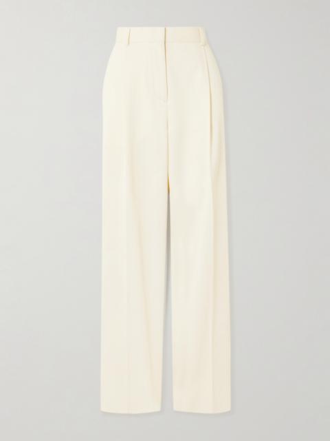 TOTEME Pleated Twill Wide-leg Pants