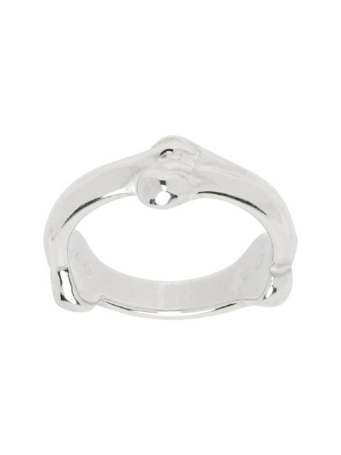 TAKAHIROMIYASHITA TheSoloist. Silver Bone Shaped Band Ring
