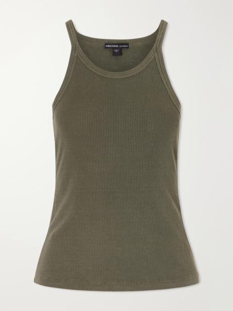 JAMES PERSE Ribbed Supima Cotton-blend Tank